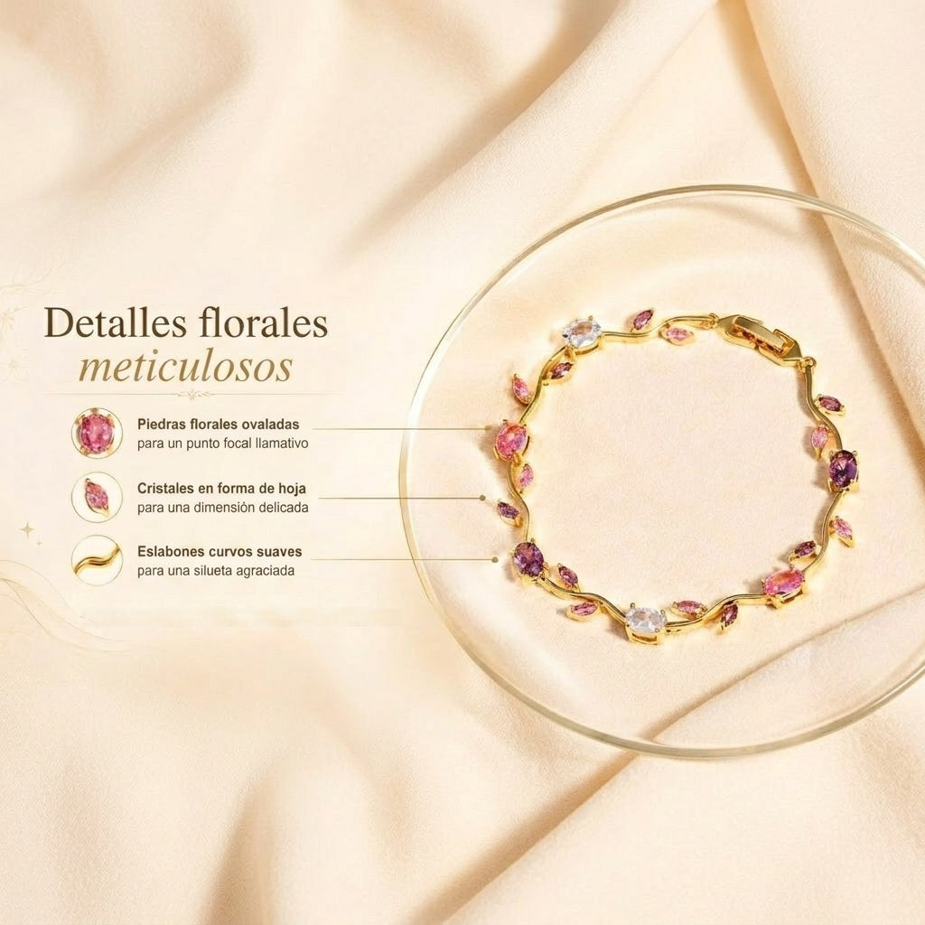 Pulsera de Cristal Brillante y Elegante