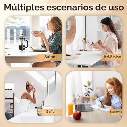 Neceser Maquillaje Portátil con Luz LED