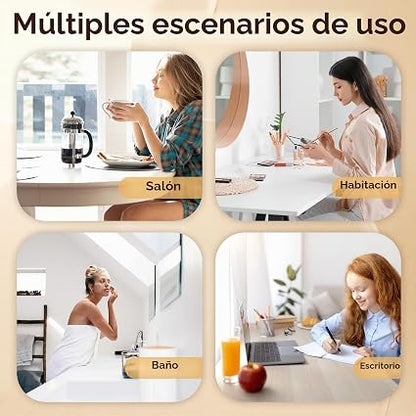 Neceser Maquillaje Portátil con Luz LED