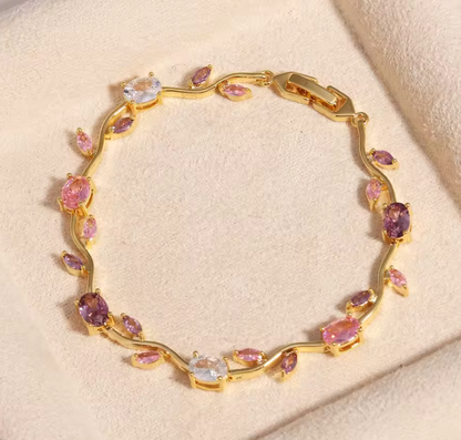 Pulsera de Cristal Brillante y Elegante