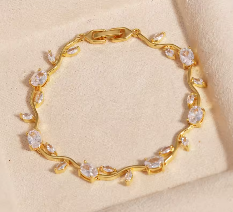 Pulsera de Cristal Brillante y Elegante