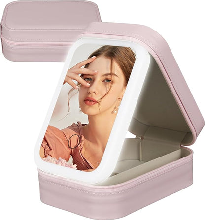 Neceser Maquillaje Portátil con Luz LED